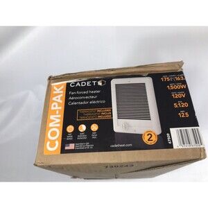 Cadet CSC151TW 67509 Wall Electric Fan-Forced Heater with Thermostat 1500W